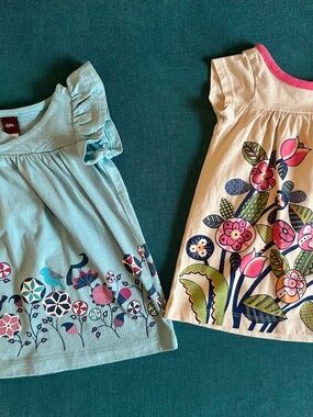 Tea Collection Baby Girl Dress Bundle of Two
